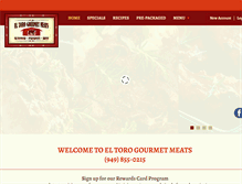 Tablet Screenshot of eltoromeats.com